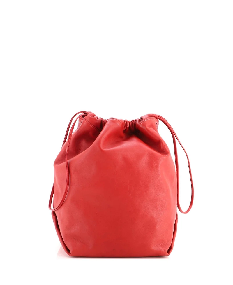 Pre-Owned Saint Laurent Large Teddy Bucket Bag Leather