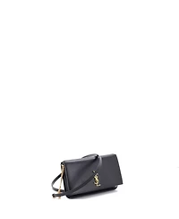 Pre-Owned Saint Laurent Classic Monogram Phone Holder Shoulder Bag Leather