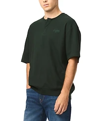 Buffalo David Bitton Men's Kafael Short-Sleeve Textured Henley Shirt