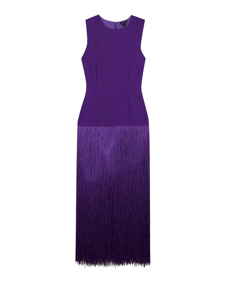 Karen Millen Women's Tassel Hem Knitted Dress