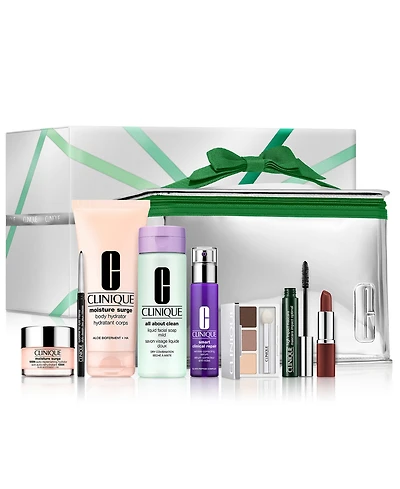 Clinique 9-Piece Get Ready Makeup & Skincare Gift Set