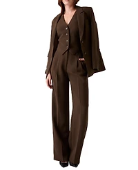 Guess Women's Theoline Perfect Pant High-Rise Wide-Leg Tailored Pants