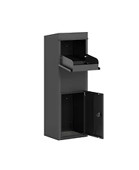 Mecale Slim Package Delivery Box with Sloped Roof, Keyless Lock