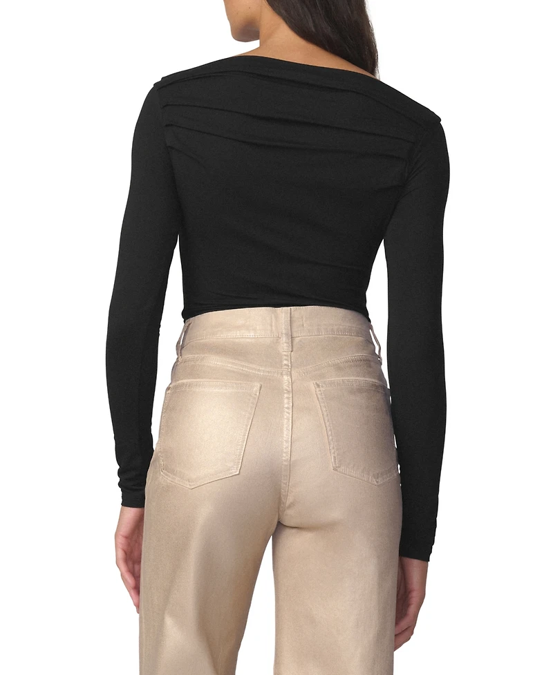 Joe's Jeans Women's Pleated Off-The-Shoulder Blouse