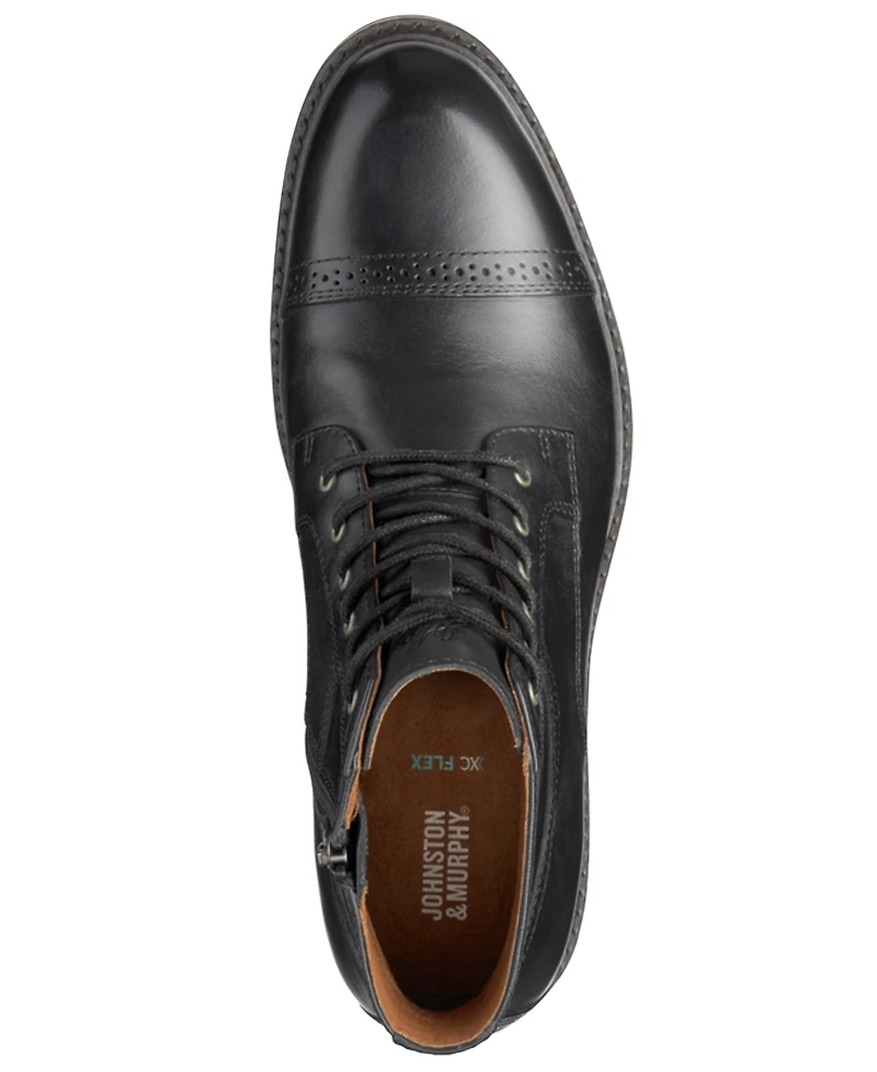 Johnston & Murphy Men's Keegan Round-Toe Inside Zipper Boots
