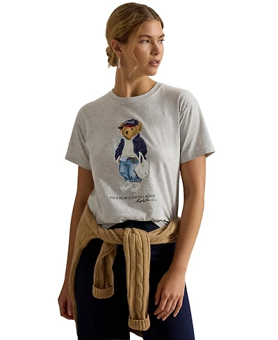 Polo Ralph Lauren Women's Bear Print Crew Neck T-Shirt