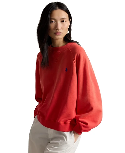 Polo Ralph Lauren Women's Lightweight Fleece Crew Neck Sweatshirt