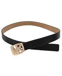 Michael Kors Mk Buckle Leather Belt
