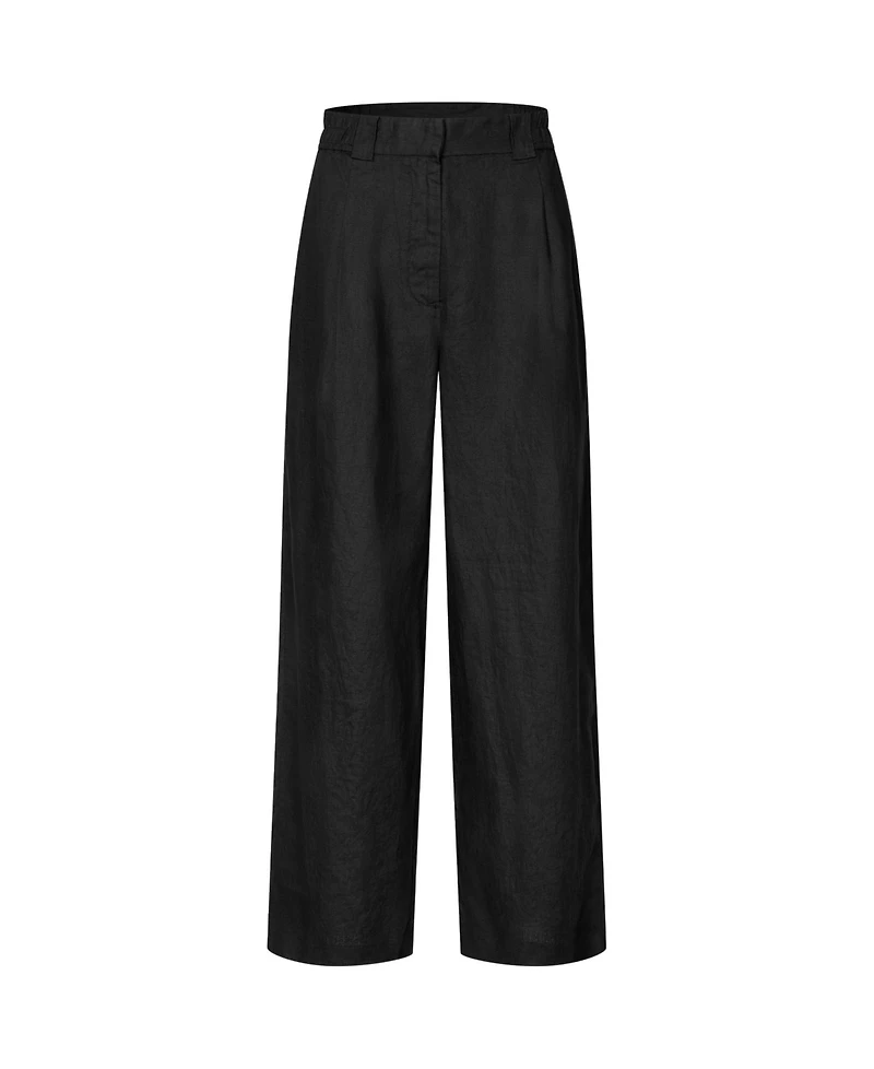 Masai Copenhagen Women's Mapriselle Wide-Leg Linen Trousers
