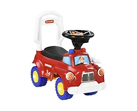 Yobtop Toddler Ride on Toy - Baby Ride on Fire Truck, Music, Horn, Under Seat Storage, Foot to Floor Car, for Kids 18-36 Months