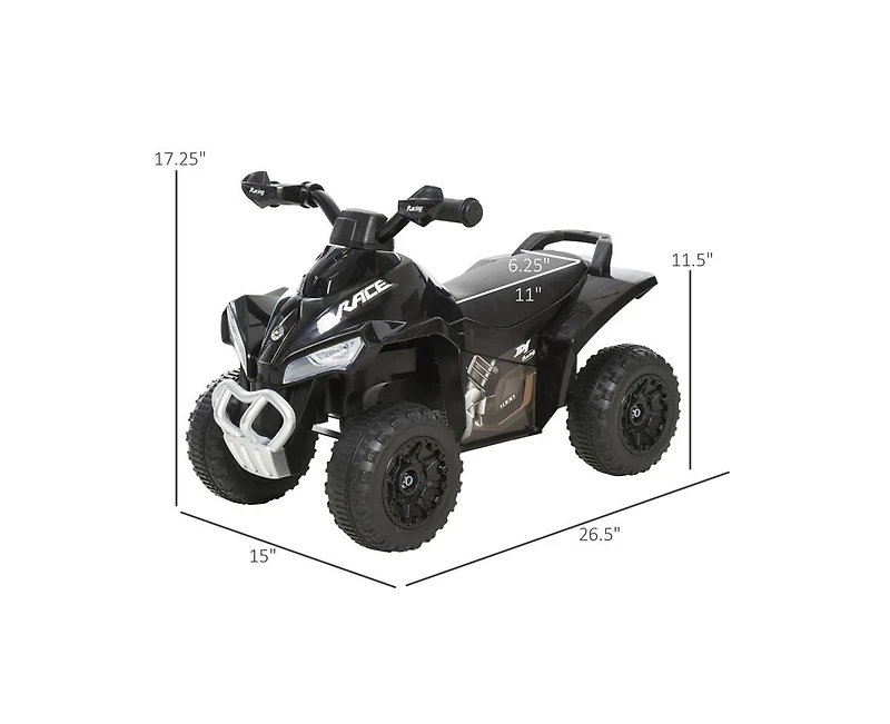 Yobtop Kids Ride On Push Car - No Power Foot-to-Floor Sliding Car, Walking Atv Racer with Music and Lights, for 1.5-3 Years Old