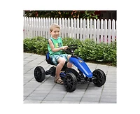 Yobtop Kids Pedal Go Kart with Adjustable Seat & Handbrake, 66 lb. Capacity, Ages 3-8