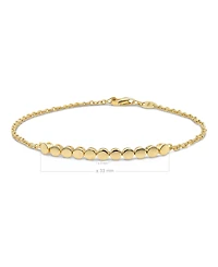 Devata Round Link Chain Bracelet in 14K Gold, 6.5 in adj to 7.5 in, approx. 2.8 grams