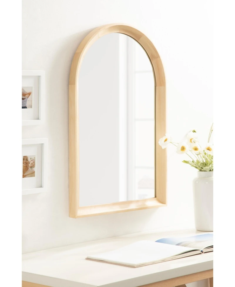 Kate and Laurel Hatherleigh Arch Wood Wall Mirror
