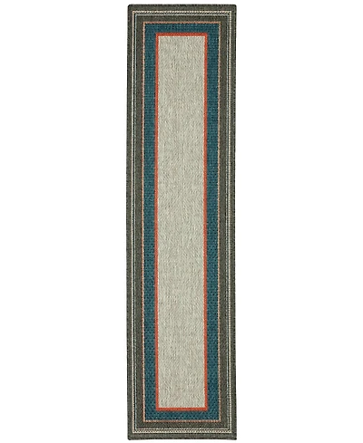 Oriental Weavers Latitude 8021L Gray 1'10" x 7'6" Runner Rug