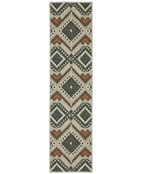 Oriental Weavers Latitude 002X3 Gray 1'10" x 7'6" Runner Rug