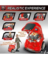 Yobtop Truck Mechanic Engine Disassembly 61-Piece Playset, Ages 3+