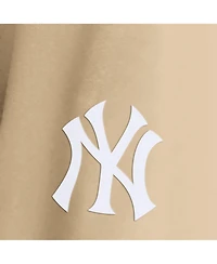 Fanatics Men's Khaki New York Yankees ClutchLong sleeves Hooded T-Shirt
