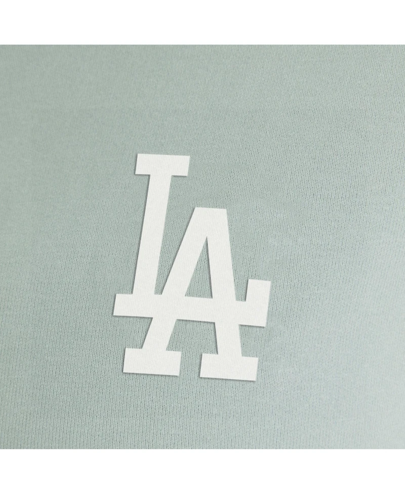 Fanatics Women's Sage Green Los Angeles Dodgers Oversized Clutch Tri-Blend Half-Zip Pullover Sweatshirt