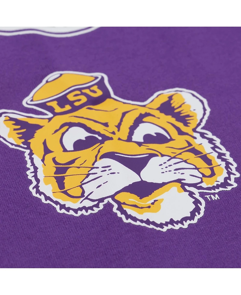 Mitchell & Ness Men's Purple Lsu Tigers Double Clutch Premium T-Shirt