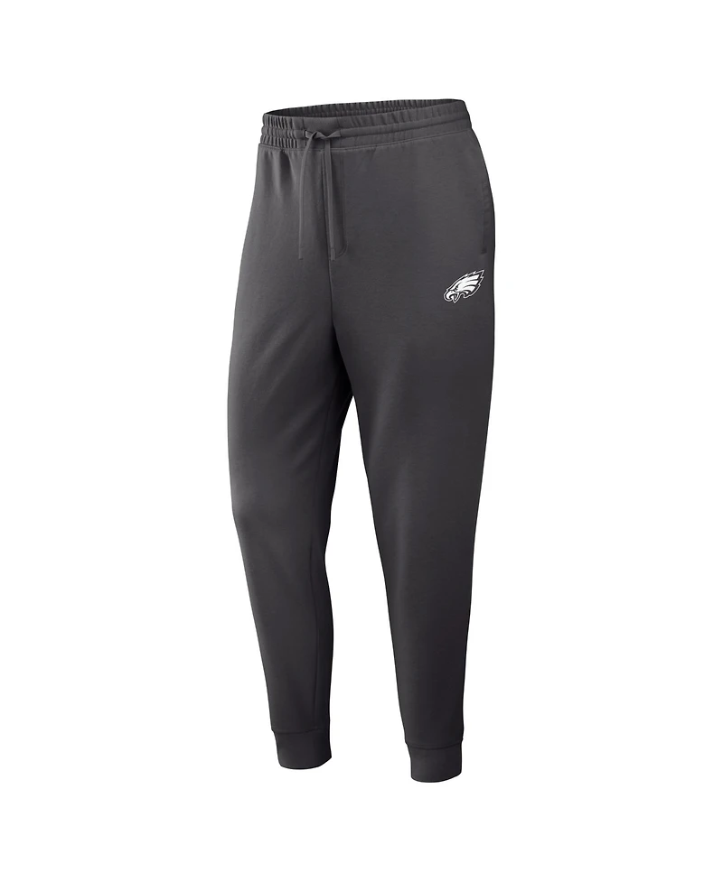 Fanatics Men's Charcoal Philadelphia Eagles Clutch Fleece Tri-Blend Joggers