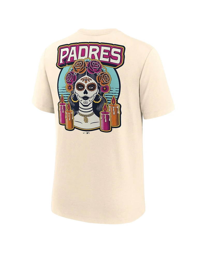 Nike Men's Tan San Diego Padres City Connect Legacy Tri-Blend T-Shirt