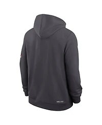 Nike Men's Anthracite Alabama Crimson Tide 2026 Sideline Standard Issue Dri-fit Hoodie