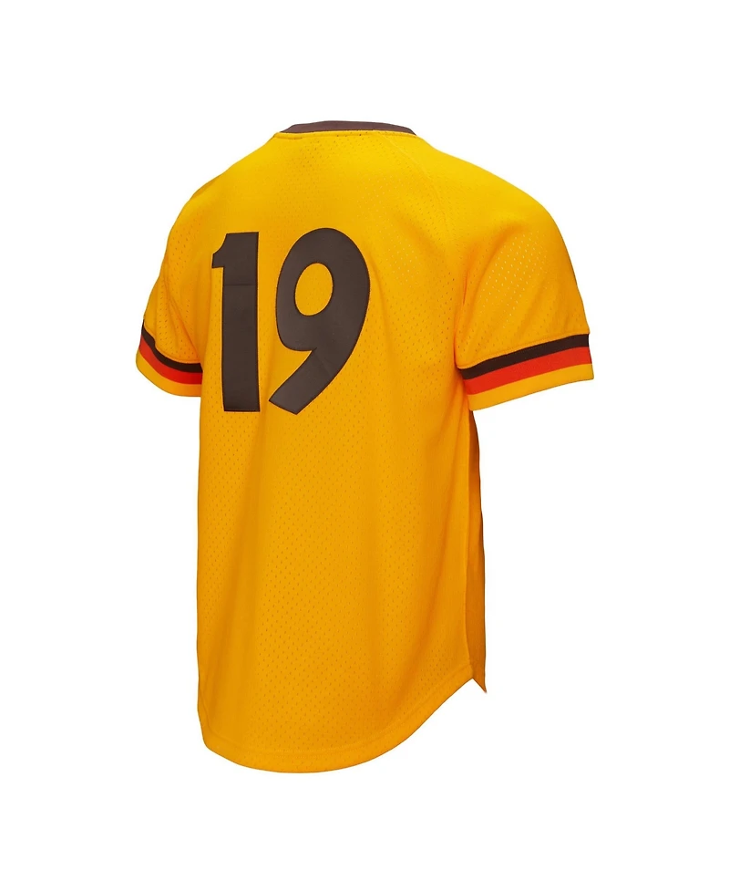 Mitchell & Ness Men's Tony Gwynn Gold San Diego Padres Big Tall Cooperstown Mesh Batting Practice Jersey
