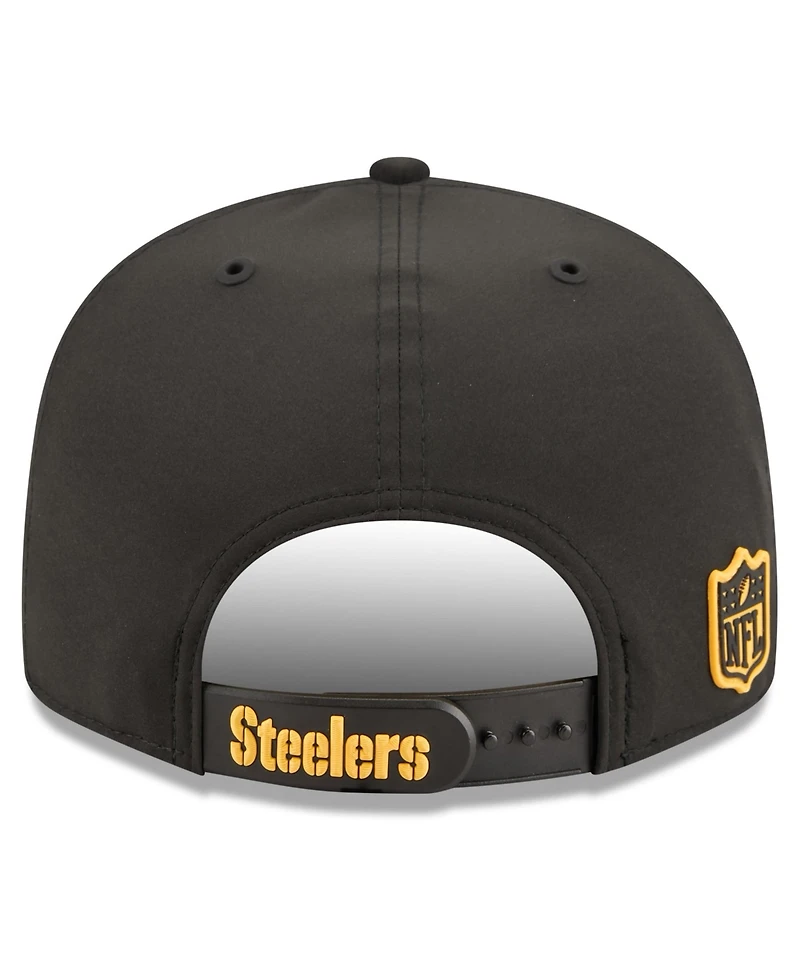 New Era Men's Black Pittsburgh Steelers 2026 Sideline 9FIFTY Snapback Hat