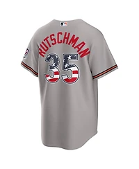 Nike Fourth of July Men's Baltimore Orioles Adley Rutschman Gray Usa 250 Stadium Jersey
