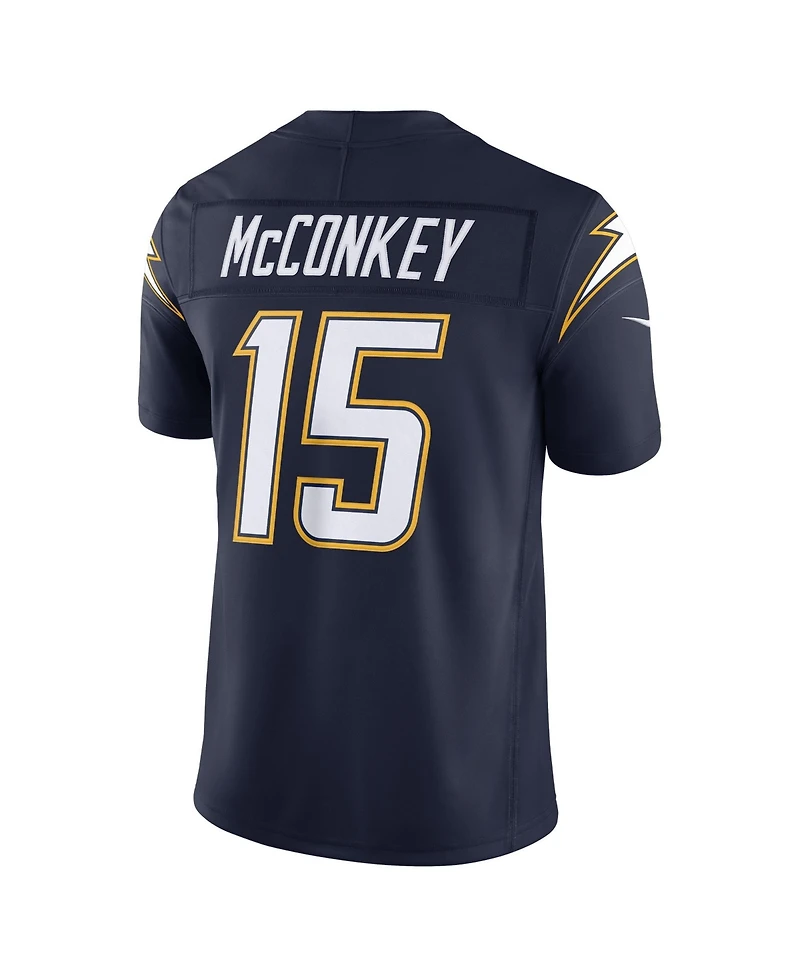 Nike Men's Ladd McConkey Navy Los Angeles Chargers Alternate Super Vapor F.u.s.e. Stitched Limited Jersey