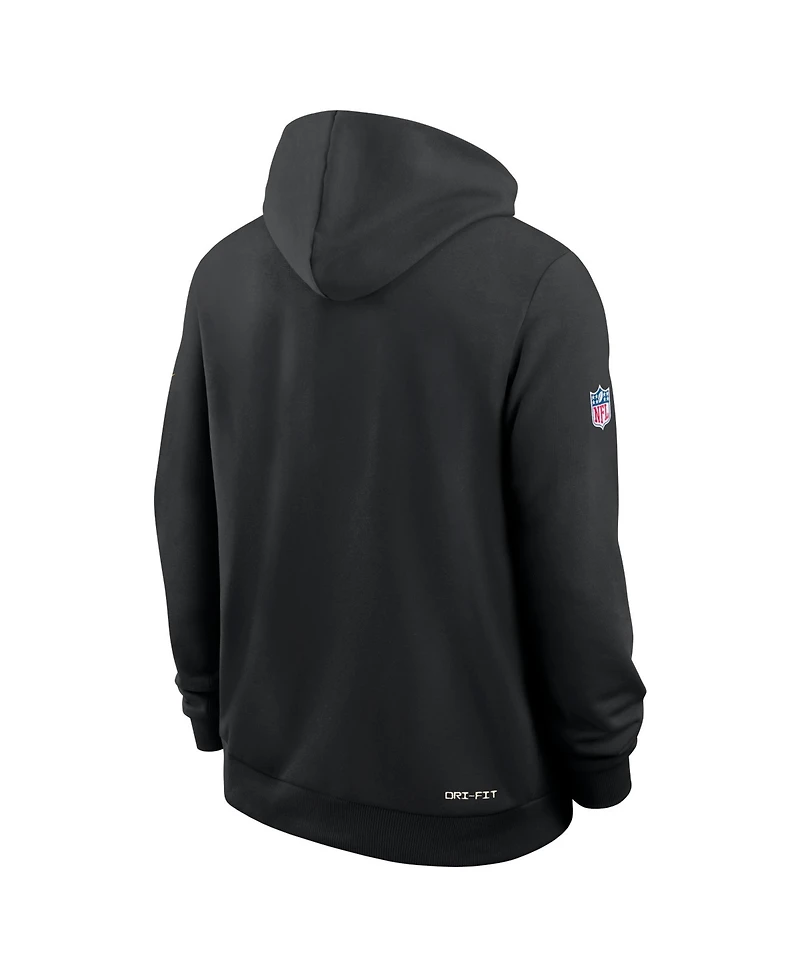 Nike Men's Black Pittsburgh St-Shirtlers Sideline Standard Issue Top Prospect Dri-fit Hoodie