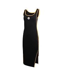 Wear by Erin Andrews Women's Black Pittsburgh Steelers Ribbed Tank Dress