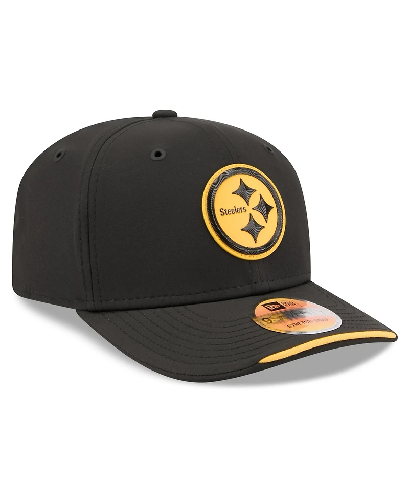 New Era Men's Black Pittsburgh Steelers 2026 Sideline 9SEVENTY Adjustable Hat