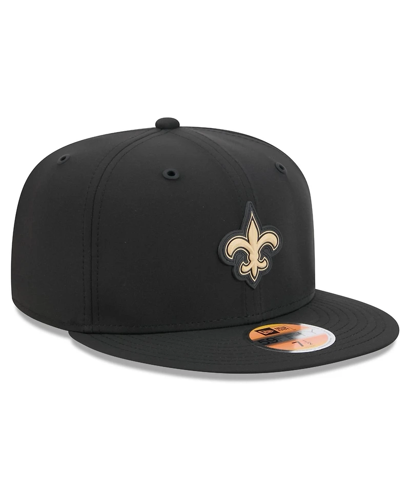 New Era Men's Black Orleans Saints 2026 Sideline 59FIFTY Fitted Hat