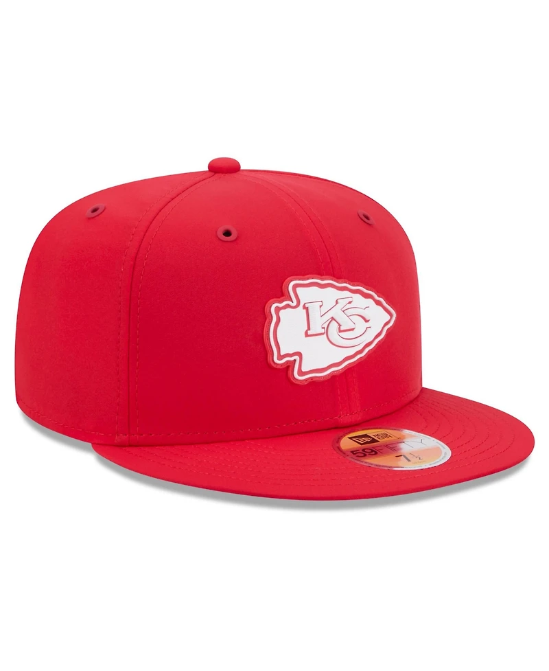 New Era Men's Red Kansas City Chiefs 2026 Sideline 59FIFTY Fitted Hat