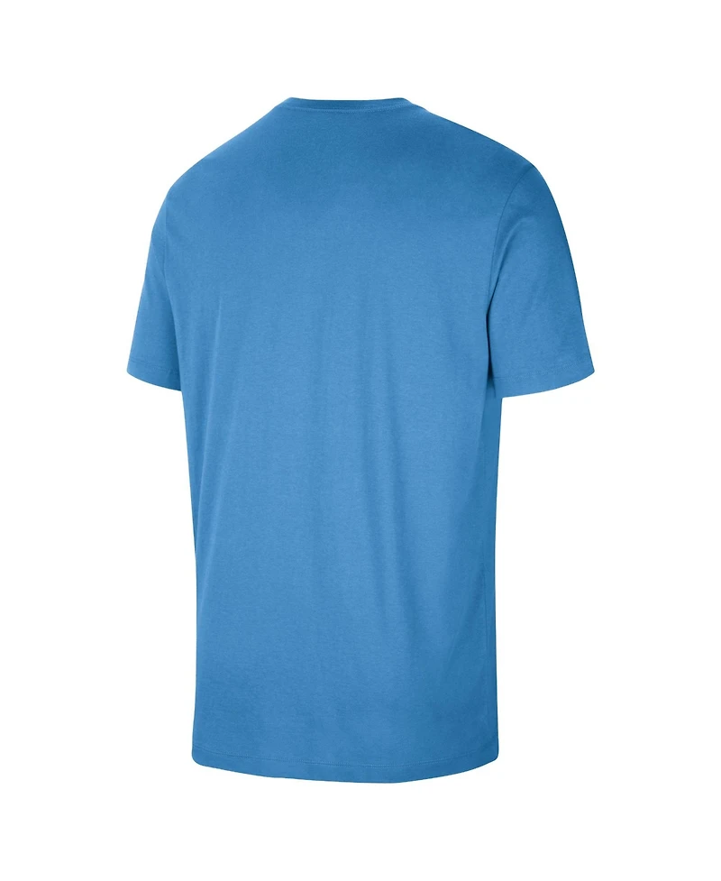 Nike Men's and Women's Sky Blue Chicago 2026 On-Court Authentic Practice Premium T-Shirt