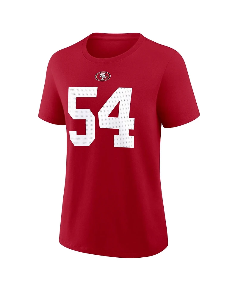 Nike Women's Fred Warner Scarlet San Francisco 49ers Name Number T-Shirt