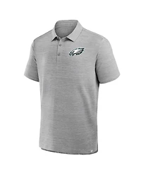 Fanatics Men's Heather Gray Philadelphia Eagles Clutch Polo Shirt
