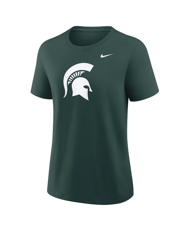 Nike Women's Green Michigan State Spartans Primary Logo T-Shirt