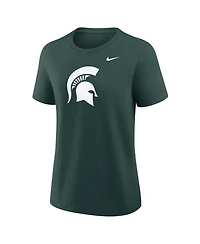 Nike Women's Green Michigan State Spartans Primary Logo T-Shirt