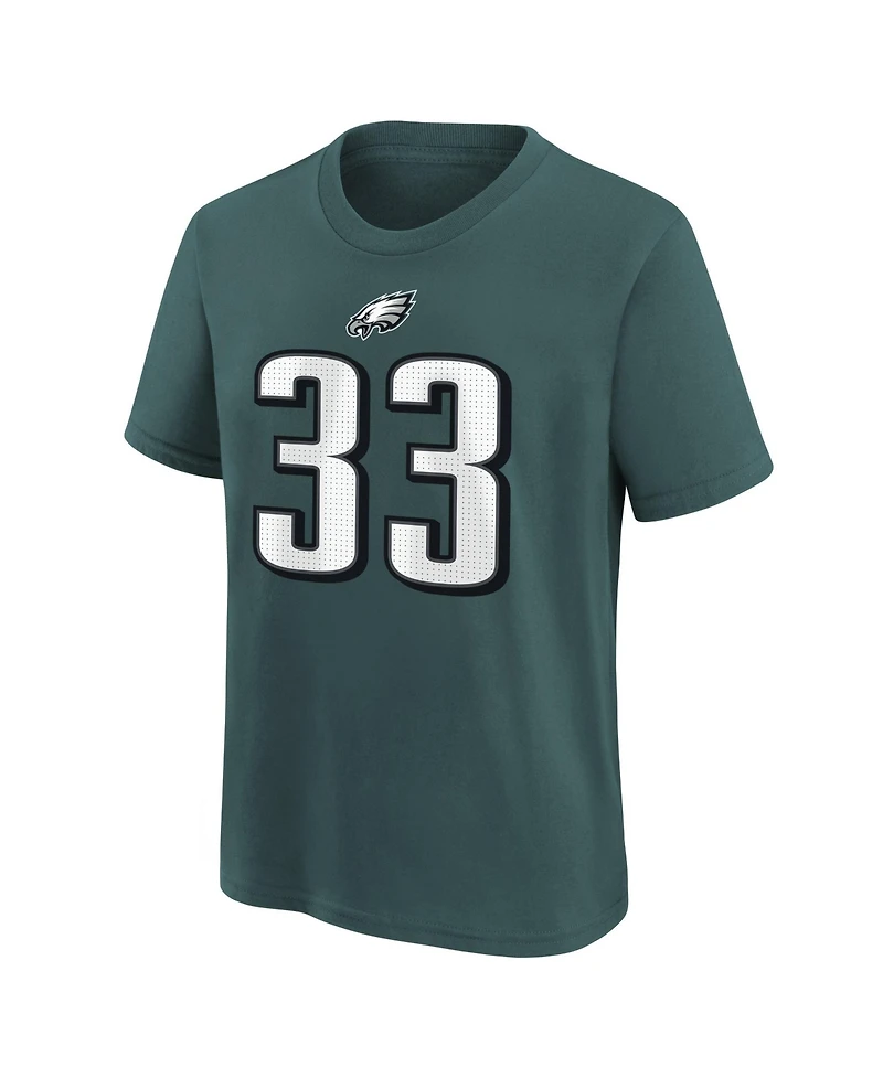 Nike Big Boys and Girls Cooper DeJean Midnight Green Philadelphia Eagles Player Name Number T-Shirt