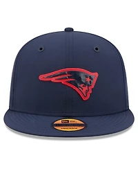 New Era Men's Navy New England Patriots 2026 Sideline 9FIFTY Snapback Hat