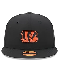 New Era Men's Black Cincinnati Bengals 2026 Sideline 9FIFTY Snapback Hat