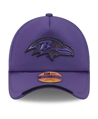 New Era Men's Purple Baltimore Ravens 2026 Sideline Apex 9FORTY Adjustable Trucker Hat