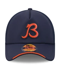 New Era Men's Navy Chicago Bears 2026 Sideline Alternate Apex 9FORTY Adjustable Trucker Hat