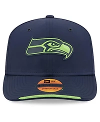 New Era Men's College Navy Seattle Seahawks 2026 Sideline 9SEVENTY Adjustable Hat