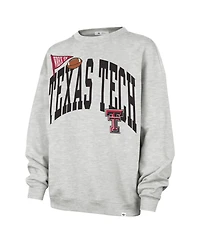 47 Brand Women's Gray Texas Tech Red Raiders Icon Fleece Sweatshirt