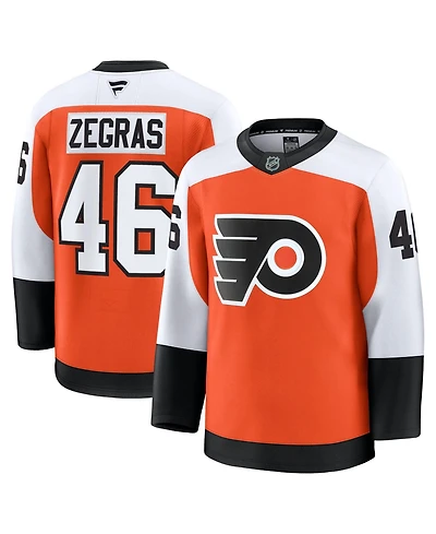 Fanatics Men's Trevor Zegras Orange Philadelphia Flyers Home Premium Jersey