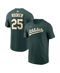 Nike Men's Brent Rooker Green Athletics Name Number T-Shirt